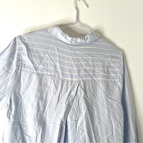Mia & Tess Blue White Stripe Button Blouse NWT - Picture 5 of 7